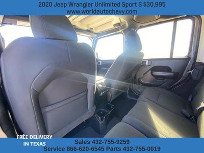 2020 Jeep Wrangler Unlimited Sport S 4X4